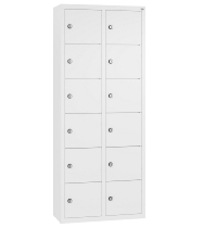 C+P Kleingefachschrank 80700-223 Serie 8170 Intro wandhängend 12 Fächer (HxBxT)1130x460x200mm 7035/0024