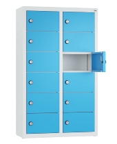 C+P Kleingefachschrank 80700-223 Serie 8170 Intro wandhängend 12 Fächer (HxBxT)1130x460x200mm 7035/0024