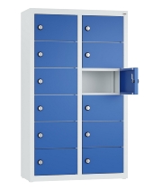 C+P Kleingefachschrank 80700-223 Serie 8170 Intro wandhängend 12 Fächer (HxBxT)1130x460x200mm 7035/0024