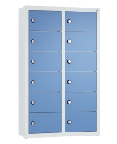 C+P Kleingefachschrank 80700-223 Serie 8170 Intro wandhängend 12 Fächer (HxBxT)1130x460x200mm 7035/0024