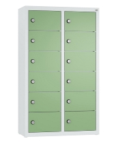 C+P Kleingefachschrank 80700-223 Serie 8170 Intro wandhängend 12 Fächer (HxBxT)1130x460x200mm 7035/0024