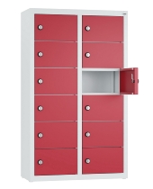 C+P Kleingefachschrank 80700-223 Serie 8170 Intro wandhängend 12 Fächer (HxBxT)1130x460x200mm 7035/0024