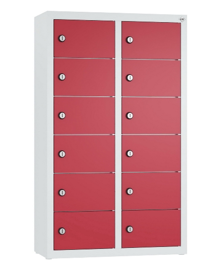 C+P Kleingefachschrank 80700-223 Serie 8170 Intro wandhängend 12 Fächer (HxBxT)1130x460x200mm 7035/0024