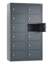 C+P Kleingefachschrank 80700-223 Serie 8170 Intro wandhängend 12 Fächer (HxBxT)1130x460x200mm 7035/0024