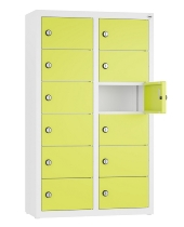 C+P Kleingefachschrank 80700-223 Serie 8170 Intro wandhängend 12 Fächer (HxBxT)1130x460x200mm 7035/0024