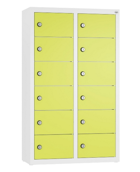 C+P Kleingefachschrank 80700-223 Serie 8170 Intro wandhängend 12 Fächer (HxBxT)1130x460x200mm 7035/0024