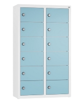 C+P Kleingefachschrank 80700-223 Serie 8170 Intro wandhängend 12 Fächer (HxBxT)1130x460x200mm 7035/0024