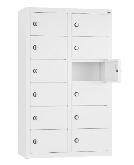 C+P Kleingefachschrank 80700-223 Serie 8170 Intro wandhängend 12 Fächer (HxBxT)1130x460x200mm 7035/0024