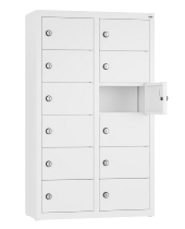 C+P Kleingefachschrank 80700-223 Serie 8170 Intro wandhängend 12 Fächer (HxBxT)1130x460x200mm 7035/0024