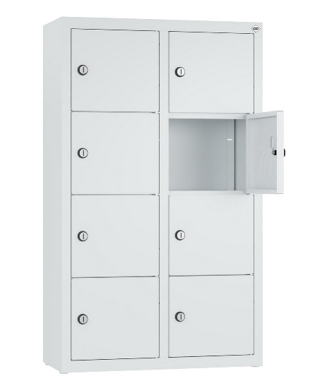 C+P Kleingefachschrank 80700-223 Serie 8170 Intro wandhängend 12 Fächer (HxBxT)1130x460x200mm 7035/0024