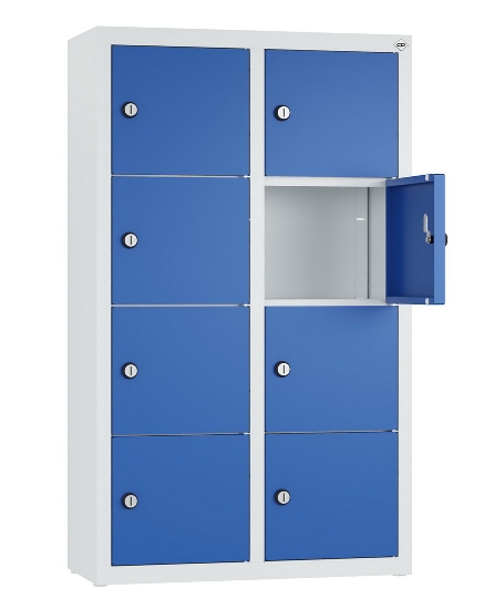 C+P Kleingefachschrank 80700-223 Serie 8170 Intro wandhängend 12 Fächer (HxBxT)1130x460x200mm 7035/0024