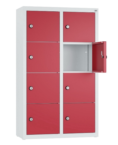 C+P Kleingefachschrank 80700-223 Serie 8170 Intro wandhängend 12 Fächer (HxBxT)1130x460x200mm 7035/0024
