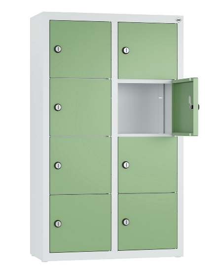 C+P Kleingefachschrank 80700-223 Serie 8170 Intro wandhängend 12 Fächer (HxBxT)1130x460x200mm 7035/0024