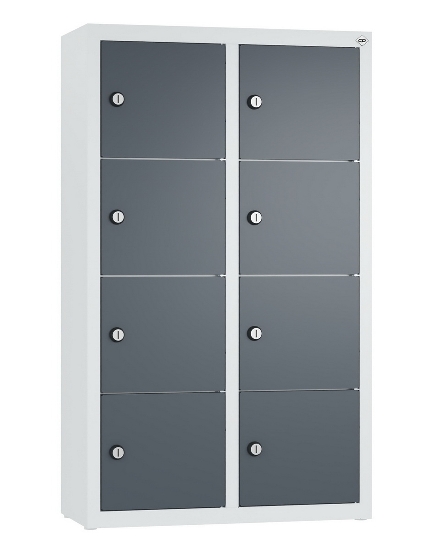 C+P Kleingefachschrank 80700-223 Serie 8170 Intro wandhängend 12 Fächer (HxBxT)1130x460x200mm 7035/0024