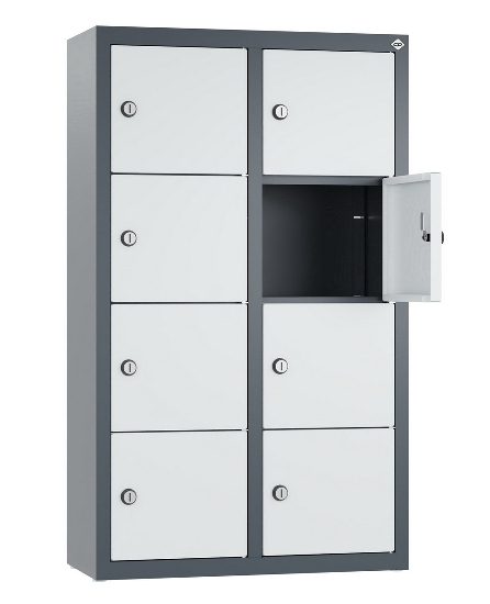 C+P Kleingefachschrank 80700-223 Serie 8170 Intro wandhängend 12 Fächer (HxBxT)1130x460x200mm 7035/0024