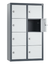 C+P Kleingefachschrank 80700-223 Serie 8170 Intro wandhängend 12 Fächer (HxBxT)1130x460x200mm 7035/0024