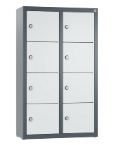 C+P Kleingefachschrank 80700-223 Serie 8170 Intro wandhängend 12 Fächer (HxBxT)1130x460x200mm 7035/0024