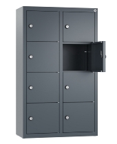 C+P Kleingefachschrank 80700-223 Serie 8170 Intro wandhängend 12 Fächer (HxBxT)1130x460x200mm 7035/0024