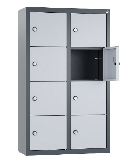 C+P Kleingefachschrank 80700-223 Serie 8170 Intro wandhängend 12 Fächer (HxBxT)1130x460x200mm 7035/0024