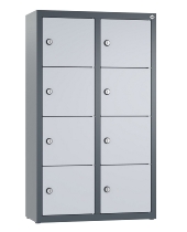 C+P Kleingefachschrank 80700-223 Serie 8170 Intro wandhängend 12 Fächer (HxBxT)1130x460x200mm 7035/0024