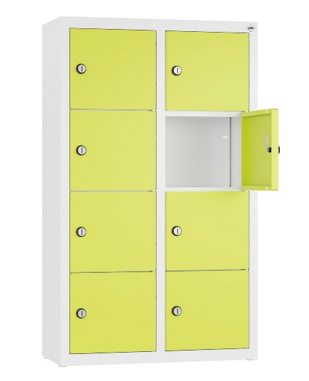 C+P Kleingefachschrank 80700-223 Serie 8170 Intro wandhängend 12 Fächer (HxBxT)1130x460x200mm 7035/0024
