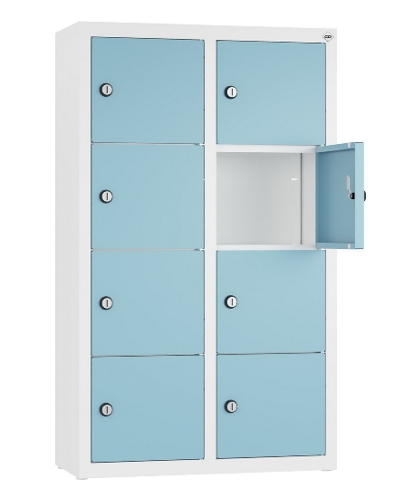 C+P Kleingefachschrank 80700-223 Serie 8170 Intro wandhängend 12 Fächer (HxBxT)1130x460x200mm 7035/0024