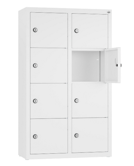 C+P Kleingefachschrank 80700-223 Serie 8170 Intro wandhängend 12 Fächer (HxBxT)1130x460x200mm 7035/0024
