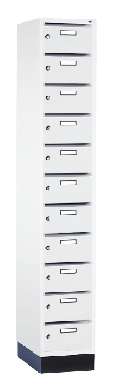 C+P Verteilerschrank 8170-311 Serie 8170 Intro mit Sockel 3 Abt. mit 33 Fächern (HxBxT)1950x920x490mm 7035/6011