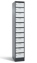 C+P Verteilerschrank 8170-311 Serie 8170 Intro mit Sockel 3 Abt. mit 33 Fächern (HxBxT)1950x920x490mm 7035/6011