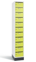 C+P Verteilerschrank 8170-311 Serie 8170 Intro mit Sockel 3 Abt. mit 33 Fächern (HxBxT)1950x920x490mm 7035/6011