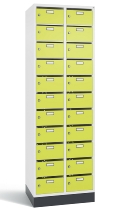 C+P Verteilerschrank 8170-311 Serie 8170 Intro mit Sockel 3 Abt. mit 33 Fächern (HxBxT)1950x920x490mm 7035/6011