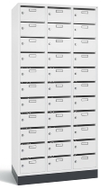 C+P Verteilerschrank 8170-311 Serie 8170 Intro mit Sockel 3 Abt. mit 33 Fächern (HxBxT)1950x920x490mm 7035/6011