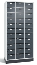 C+P Verteilerschrank 8170-311 Serie 8170 Intro mit Sockel 3 Abt. mit 33 Fächern (HxBxT)1950x920x490mm 7035/6011