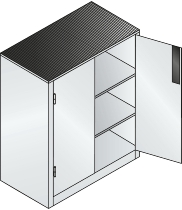 C+P Beistell-Werkzeugschrank schwere Lasten 8831-052 Acurado 1 Fachboden ERGO-Lock 4.0 (HxBxT) 1000x1200x500mm 7035/5023
