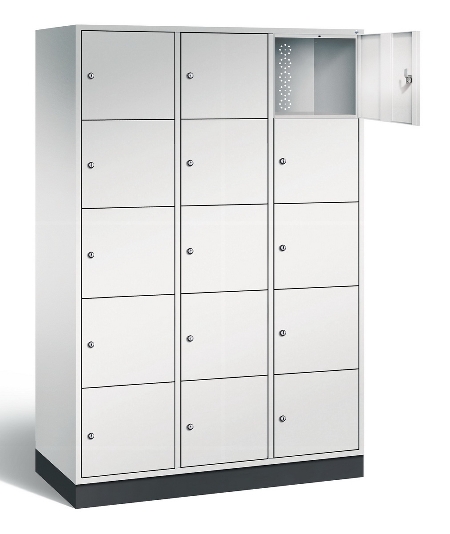 CP Schließfachschrank 8570-302/3 S 4000 Intro 3x 5 Fächer übereinander (HxBxT) 1950x1220x500/600mm