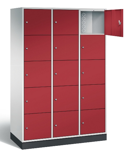 CP Schließfachschrank 8570-302/3 S 4000 Intro 3x 5 Fächer übereinander (HxBxT) 1950x1220x500/600mm