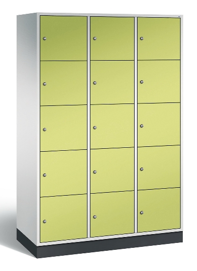 CP Schließfachschrank 8570-302/3 S 4000 Intro 3x 5 Fächer übereinander (HxBxT) 1950x1220x500/600mm
