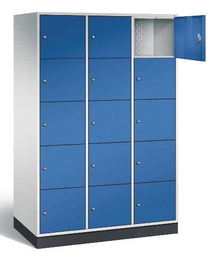 CP Schließfachschrank 8570-302/3 S 4000 Intro 3x 5 Fächer übereinander (HxBxT) 1950x1220x500/600mm