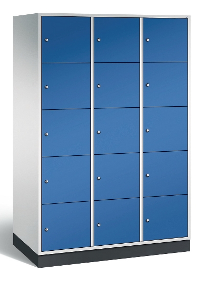 CP Schließfachschrank 8570-302/3 S 4000 Intro 3x 5 Fächer übereinander (HxBxT) 1950x1220x500/600mm