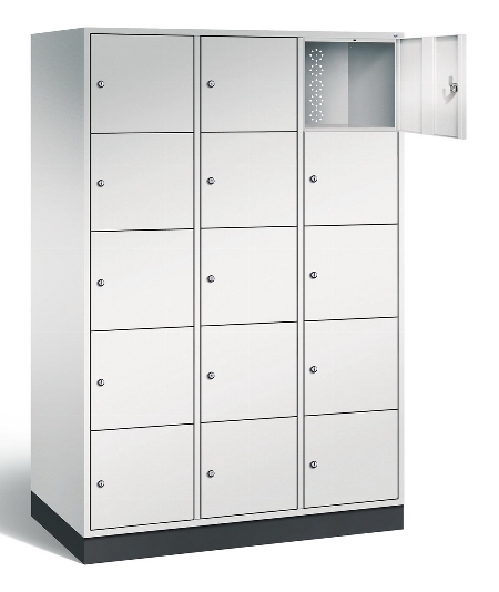 CP Schließfachschrank 8570-302/3 S 4000 Intro 3x 5 Fächer übereinander (HxBxT) 1950x1220x500/600mm