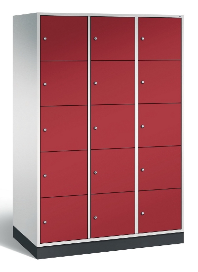 CP Schließfachschrank 8570-302/3 S 4000 Intro 3x 5 Fächer übereinander (HxBxT) 1950x1220x500/600mm