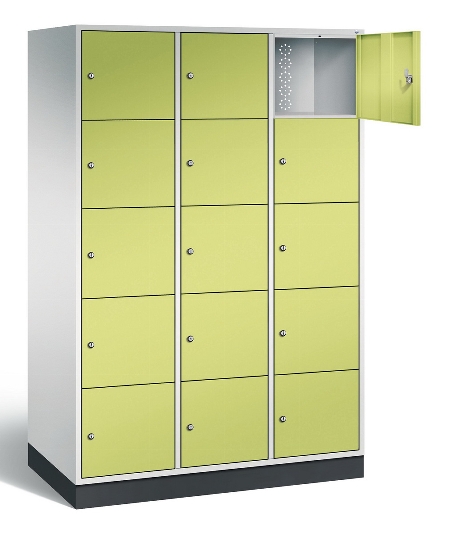 CP Schließfachschrank 8570-302/3 S 4000 Intro 3x 5 Fächer übereinander (HxBxT) 1950x1220x500/600mm