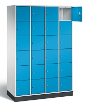 C+P Schließfachschrank 8670-201 Intro 2x 6 Fächer 300mm (HxBxT) 1950x620x500mm Lichtgrau/Viridingrün
