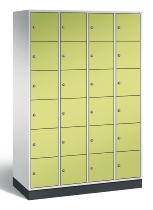 C+P Schließfachschrank 8670-201 Intro 2x 6 Fächer 300mm (HxBxT) 1950x620x500mm Lichtgrau/Viridingrün