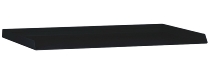 C+P Hinterer Abrollrand 8721-713 Acurado-89 (BxT) 500x500mm Schwarzgrau