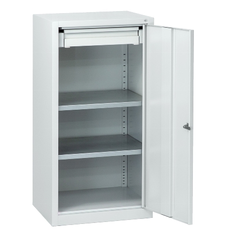 C+P Beistellschrank 88210-00 Serie 89 inkl.2 Fachböden (HxBxT) 1000x1000x500mm 7035/3003
