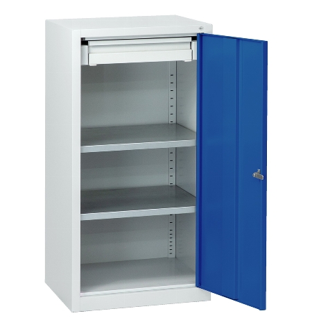 C+P Beistellschrank 88210-00 Serie 89 inkl.2 Fachböden (HxBxT) 1000x1000x500mm 7035/3003