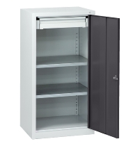 C+P Beistellschrank 88210-00 Serie 89 inkl.2 Fachböden (HxBxT) 1000x1000x500mm 7035/3003