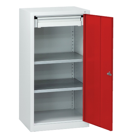 C+P Beistellschrank 88210-00 Serie 89 inkl.2 Fachböden (HxBxT) 1000x1000x500mm 7035/3003