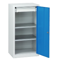 C+P Beistellschrank 88210-00 Serie 89 inkl.2 Fachböden (HxBxT) 1000x1000x500mm 7035/3003